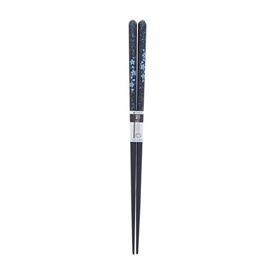 Ishida Made in Japan Chopsticks, Dishwasher Safe, Sakura Kagayaki, 23cm, Navy