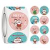 3.8cm Christmas Sticker Roll - Gift Box Sealing Labels for Holiday Decoration