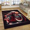 Motocross Modern retro Motorcycle Rug Carpet for Living Room Bedroom Home Decor,Floor Mat Non-slip Decoration for Sofa Doormat