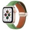 ONELeather Magnetic Buckle Band for Apple Watch 49mm 45mm 41mm 40mm 44mm 42mm 38mm Bracelet iWatch Series Ultra 9 8 7 6 5 3 SE BeltMN