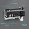 Toothbrush Sanitizer Holders with UV Rays Rechargeable Solar Power Automatic Toothpaste Dispenser Wall Mount Toothbrush Organizer