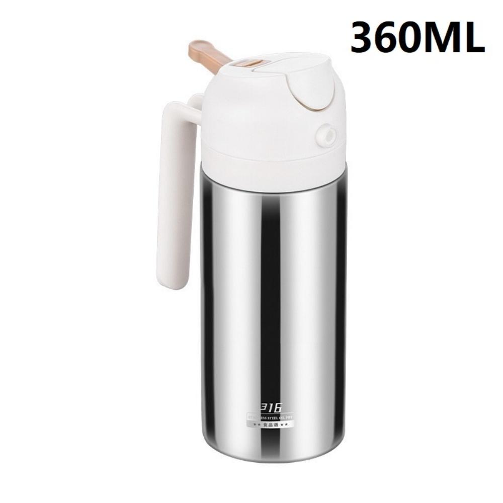 Two-in-one Oil Dispenser, Stainless Steel Oil Spray Bottle, Can Be Refilled with Portable Sprayer, Suitable for Baking, Cooking,