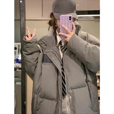 Thickened Loose Overcoat for Couples In Winter, Oversize Bread Service Cotton Outerwear