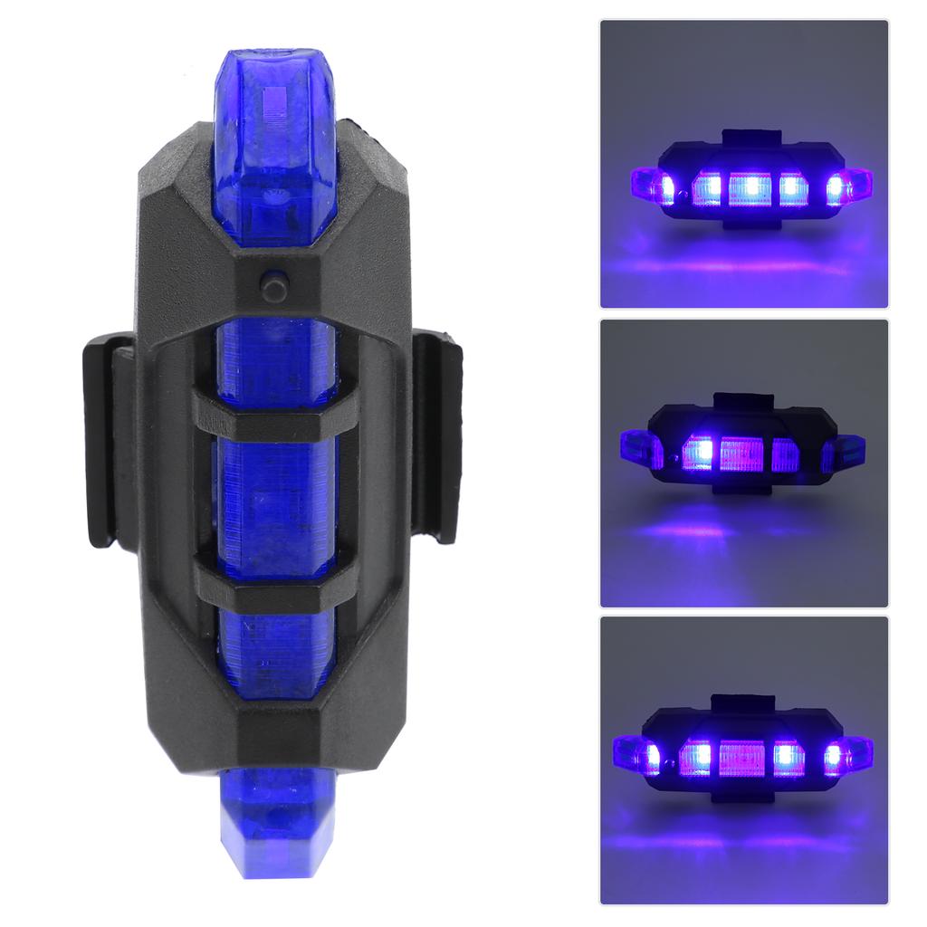 USB Rechargeable Wat proof Tail Light Cycling Rear LED Warning Light Cycling Accessory