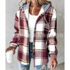 QICED Women's Vintage Casual Autumn Winter Long Sleeve Jackets & Coats