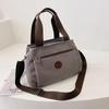 Retro Multi-Pocket Canvas Tote: Large Capacity Shoulder & Crossbody Bag for Women