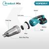 Yofidra 1500W Electric Cordless Vacuum Cleaner Portable Rechargeable Household Cleaning Power Tool For Makita 18V Battery Pin