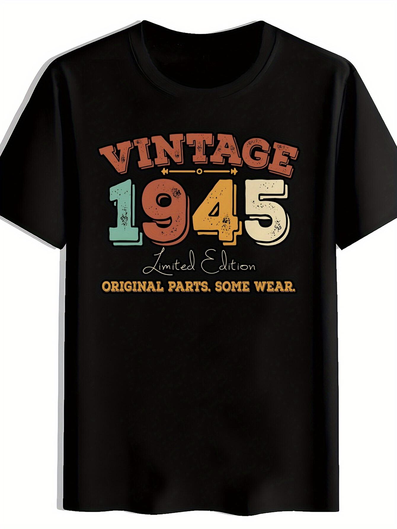 Men S Vintage 1945 Limited Edition T-Shirt S