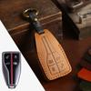 Handmade Car Key Cover, Suitable for Red Flag Key Bag H5H7H9Hs7Hs9 First-layer Crazy Horse Leather Key Cover.