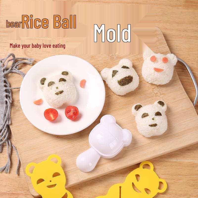 New Cute Little Bear Rice Ball Mold - DIY Creative Animal Sushi Mold