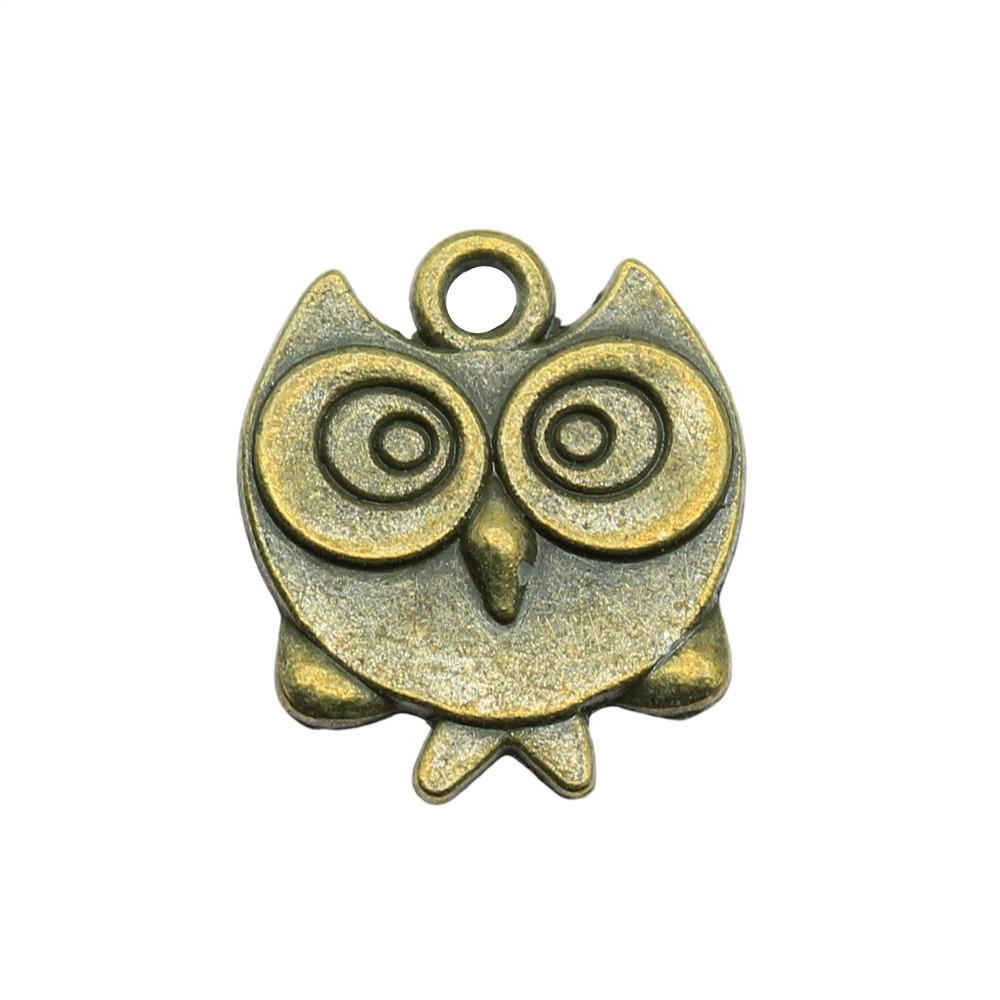 Owl Charms Mini Antique Alloy Pendants For Animal Themed Jewelry Making