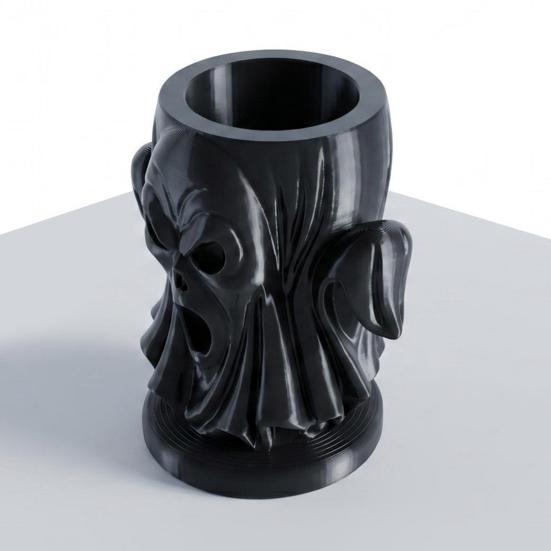 Desktop Decoration Halloween 3D Printed Ghost Egg Holder, Multi-Functional Tray Ornaments for Storage And Horror Figure Decoration, Theme Stable Base
