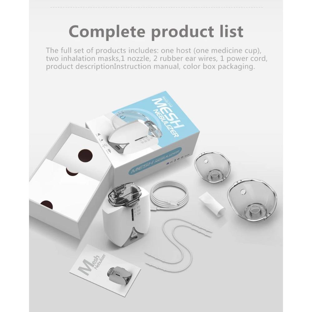 Mini Mesh Nebulizer Handheld Portable Inhale Automizer Silent Ultrasonic Inalador Nebulizador Children Adult Asthma Humidifier