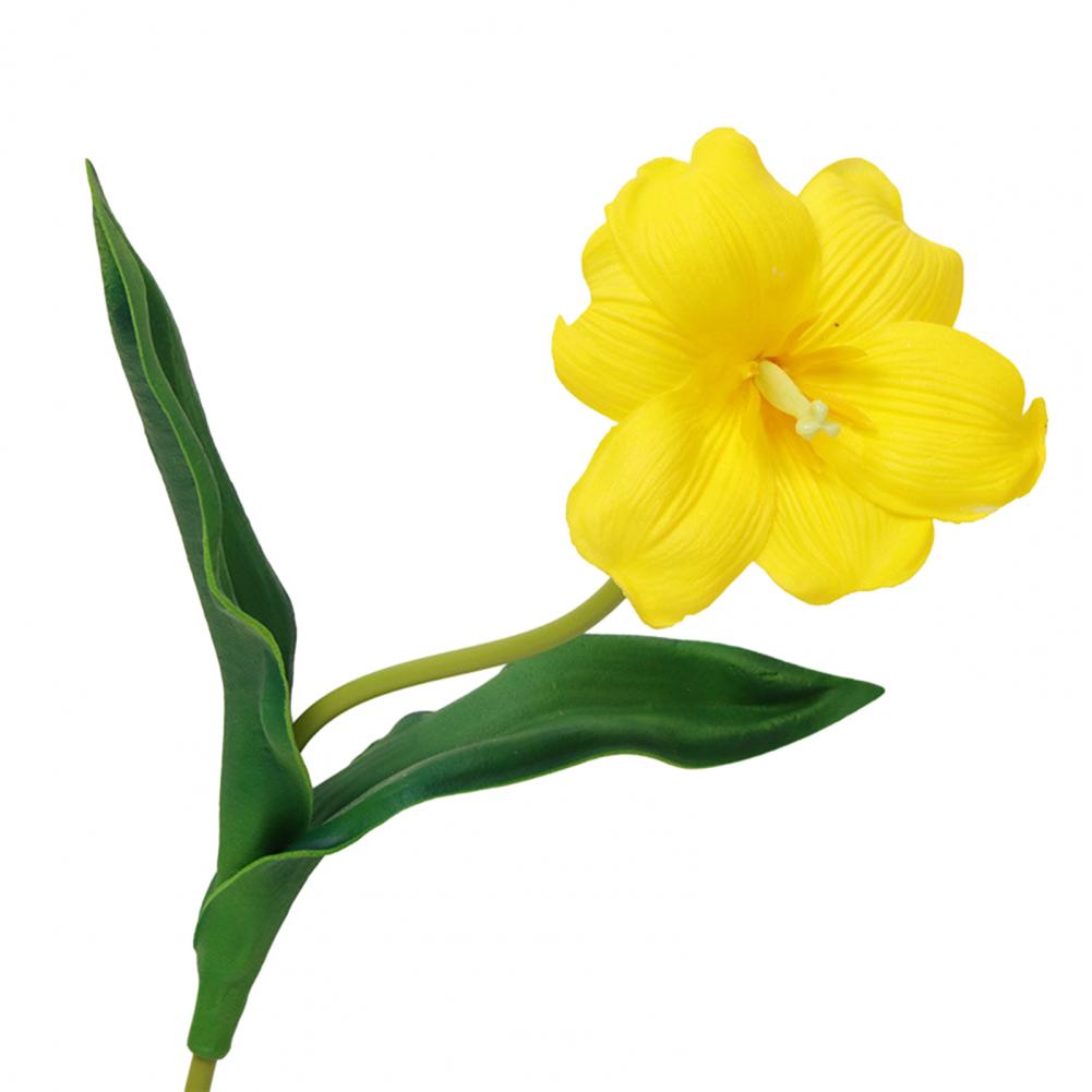 5 stk Simulerte Tulipaner Bukett Realistiske Falske Blomster Hjemmedekor Kunstig Tulipanarrangement med Bøyelige Stengler