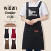 Men's Waterproof Oil-Proof Logo Print Kitchen Apron for Household and Commercial Use