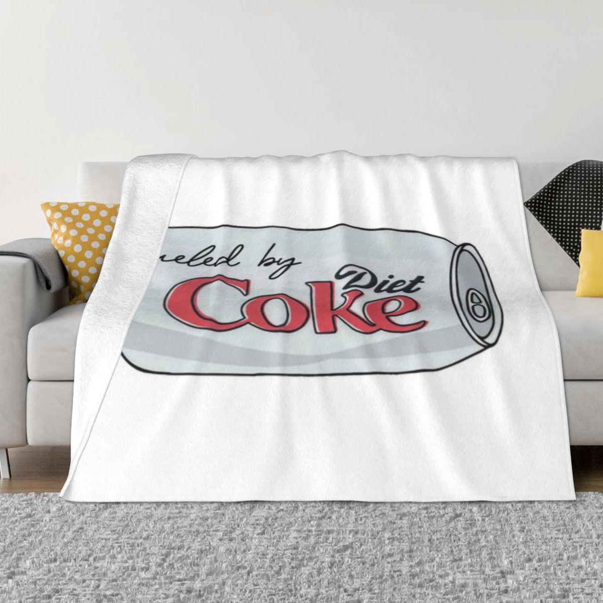 Fueled By Soda Lover Diet Funny Coke Personalized Home Decor An Ultra-Soft Micro Fleece Blanket 50x60in