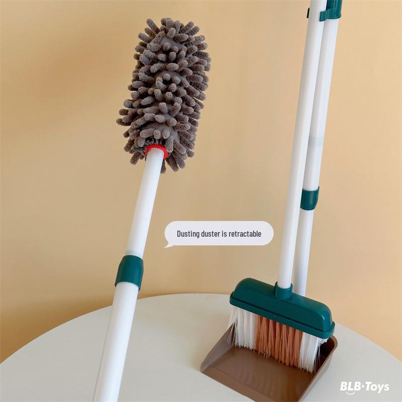 Kids' Cleaning Trolley Set: Pretend Play Hygiene Tools for Boys & Girls