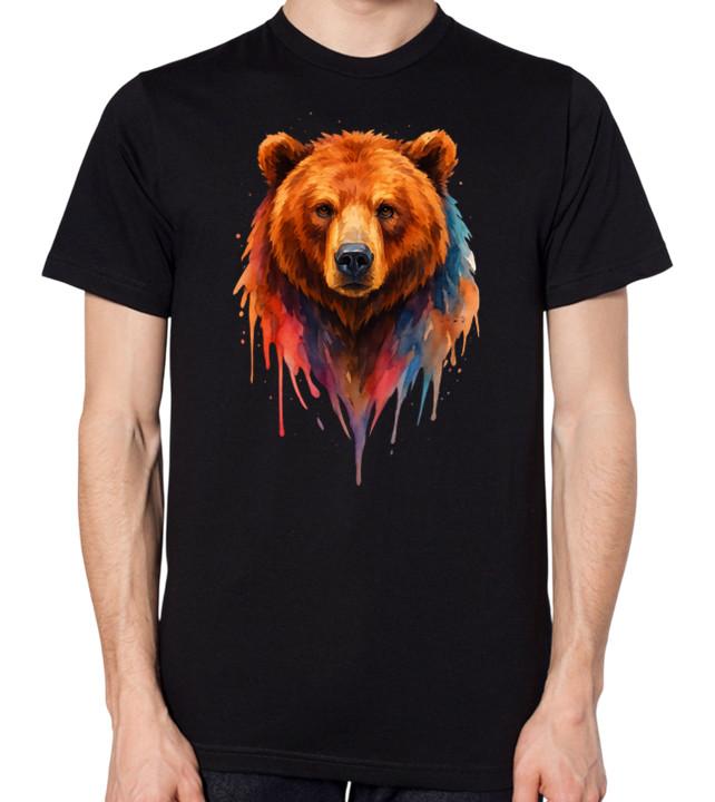 Bear Unisex T-Shirt S разноцветный