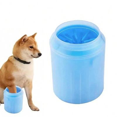 New Portable Soft Silicone Pet Paw Cleaner Brush for Cats and Dogs - 1 Piece, Gentle Foot Washing Cup