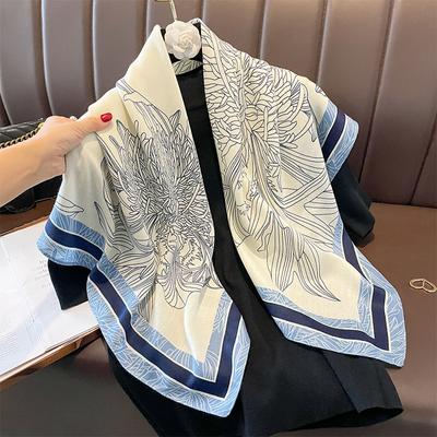 90 * 90cm New Square Scarf Multi Functional Decorative Fashion Scarf Dual Purpose Shawl Wear Sunscreen Winter Warmth