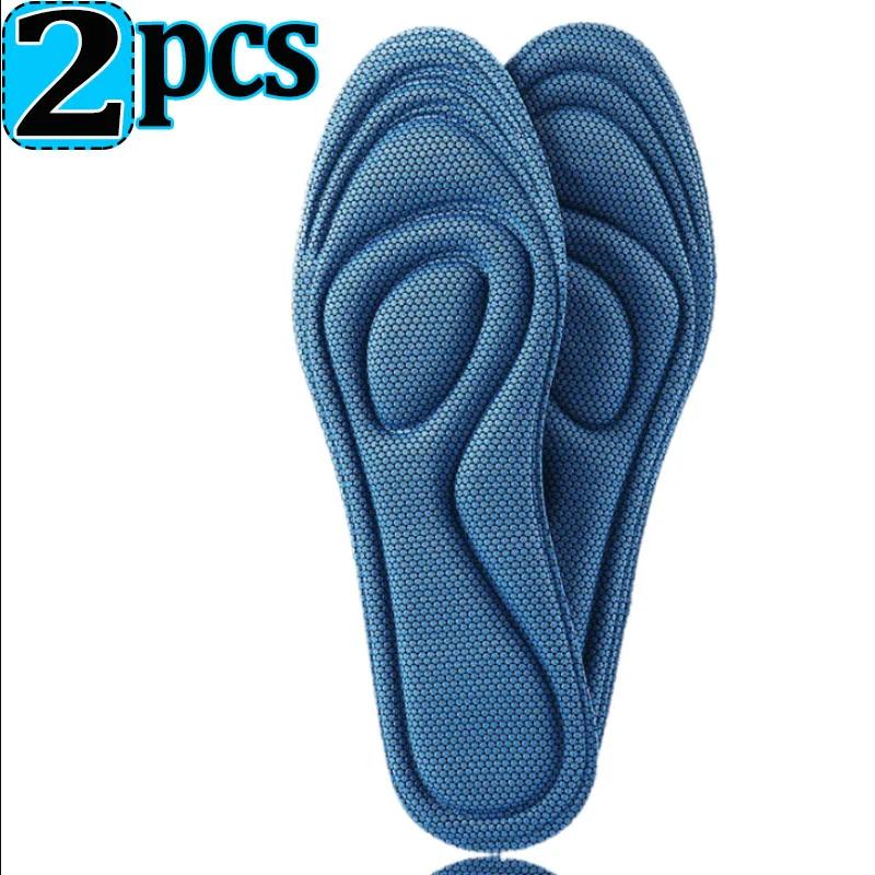 4pcs Nano Memory Foam Orthopedic Insoles for Shoes Antibacterial Deodorization Sweat Absorption Insert Sport Shoes Running Pads