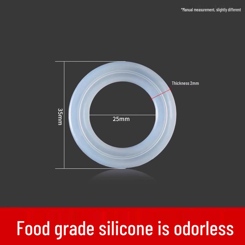 Conjunto de 2 Anéis de Vedação de Silicone para Tampas de Copos Térmicos (0,01) - Acessórios de Junta de Grau Alimentício