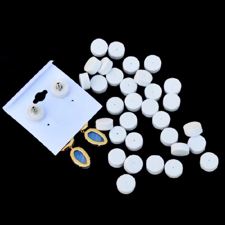 Pack of 200/500 Foam Ear Studs Shockproof Pads Earrings Card Protective Mat