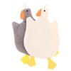 Kitchen Cleaning Cloths Cute Duck Soft Hand Towel Cartoon Absorbent Hanging Coral Fleece Wipe Clean Cloth Kids Hand Towels
