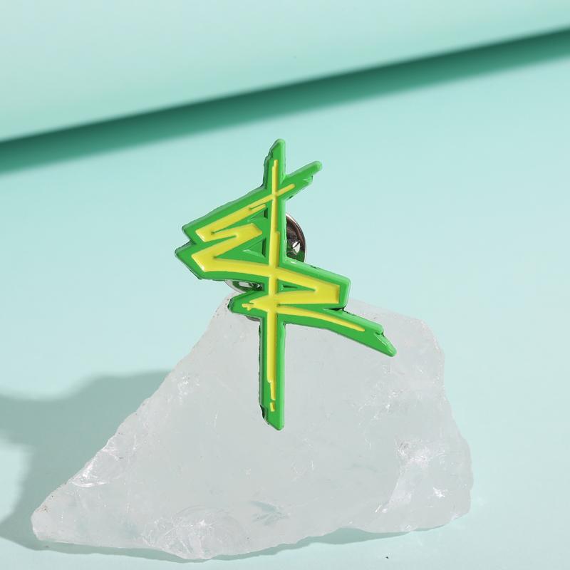 Cyberpunk Music Enamel Pins Industrial Heavy Metal Band Brooches Lapel Badges Jewelry Gift for Fans Friends
