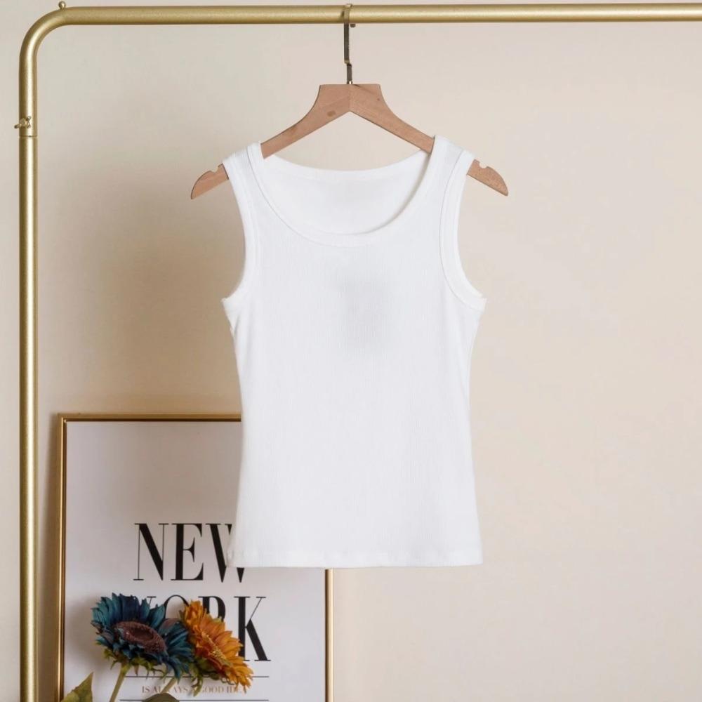 2000s y2k Harajuku Nový model Žebrovaný tílko Streetwear Trendy osobnost Oblečení Celoroční oblečení Unisex Pohodlné Krátký měkký