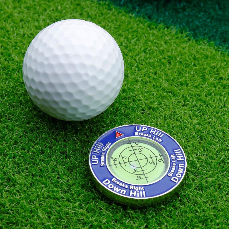 Golf Putting Alignment Aid Level Slope Indicator Portable Training Tool for Beginner Golfers Daily Practice Use