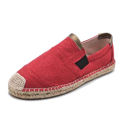 Men's Casual Fisherman Espadrilles Breathable Canvas Slip-on Shoes Flat Bottom Flats for Daily Walking Shopping Fashion Style