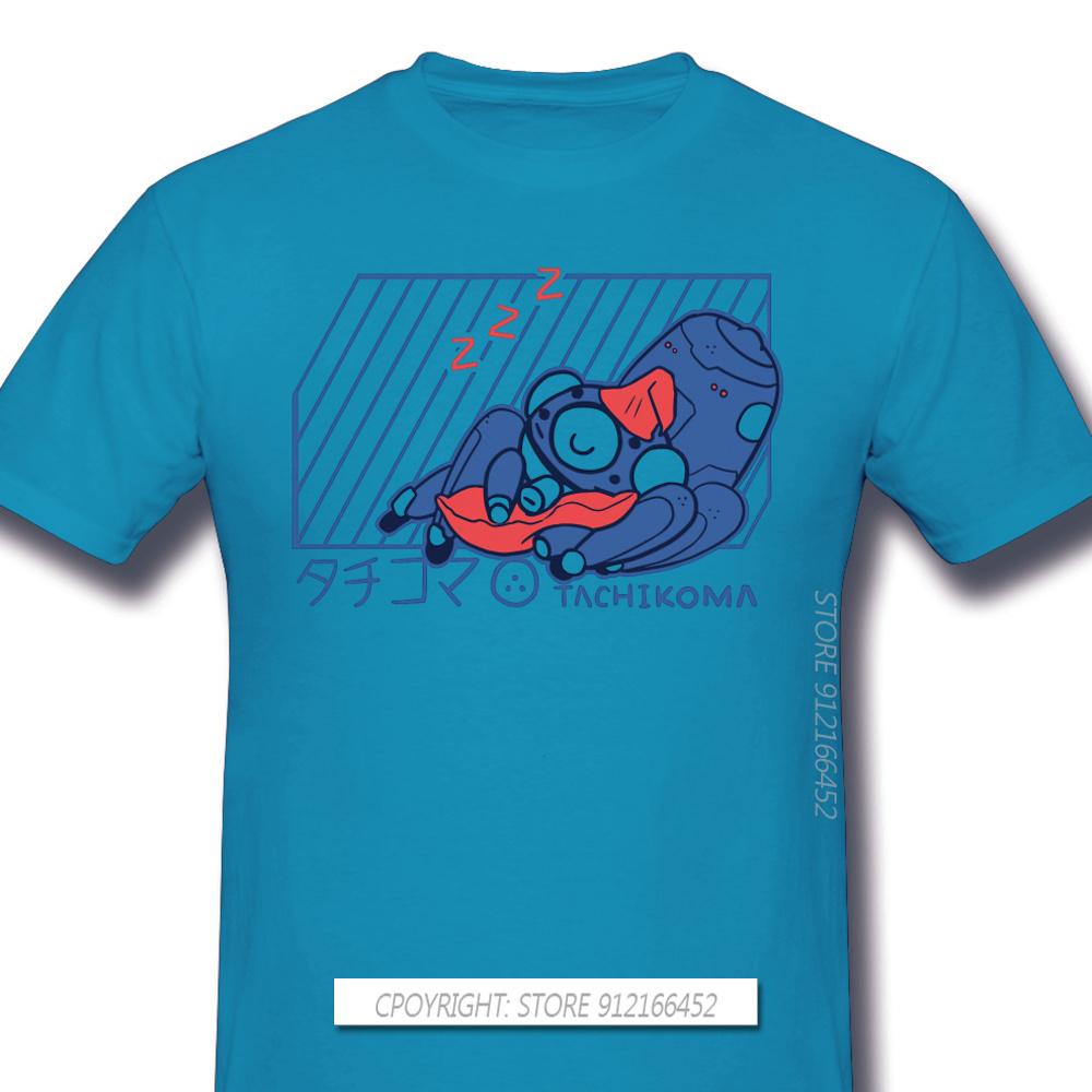 Customization Clothes Ghost In The Shell Technology Ai Anime T-Shirts TACHIKOMA Fashion For Men