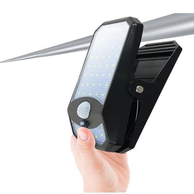 Luz Solar com Sensor, Estilo Clipe (Sensor de Movimento  460lm  À Prova d'Água), Luz Solar, Segurança Fácil, Luz LED, Luz de Segurança (Exterior Sem Fio Alto