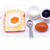 1/12 Dollhouse Breakfast Set Bread Egg DIY Scene Accessories Decoration