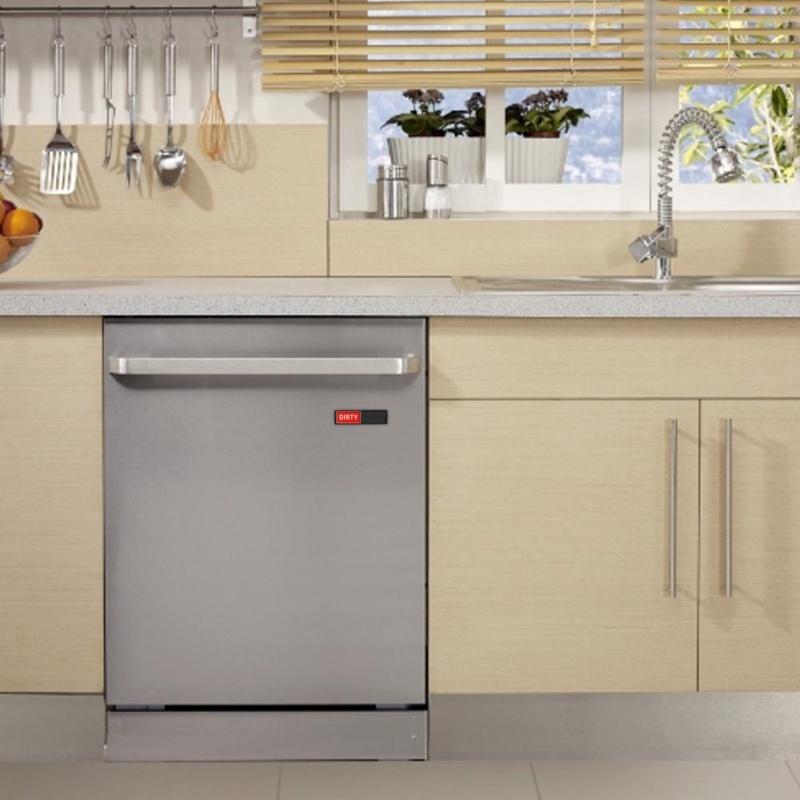 Easy to read anti-scratch sliding clean dirty sign Dishwasher Refrigerator Magnet B