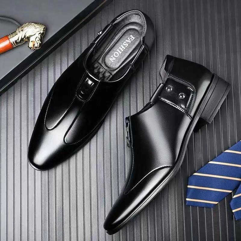 New Men Leather Designer Luxury Brand Shoes Soft Sole Business Casual Wedding Shoes for Men Black Dress Lofers Zapatillas Hombre