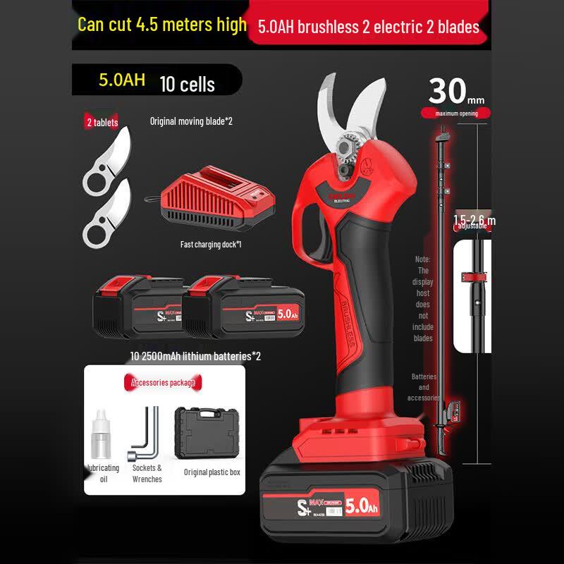 Cherntang 60V Cordless Electric Telescopic Pole Pruner Set