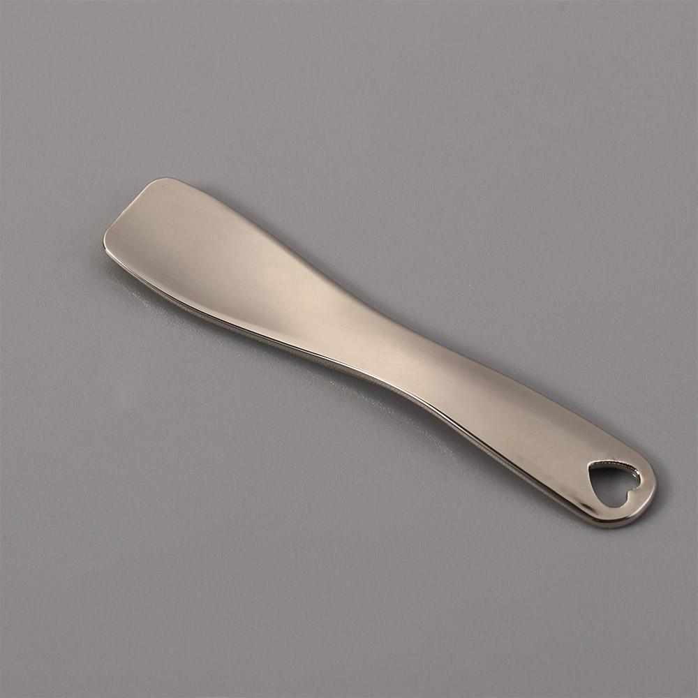 High Quality Reusable Makeup Tools Gold Silver Face Cosmetic Spatula Makeup Mask Cream Spoon Cosmetic Spoons Curved Scoop
