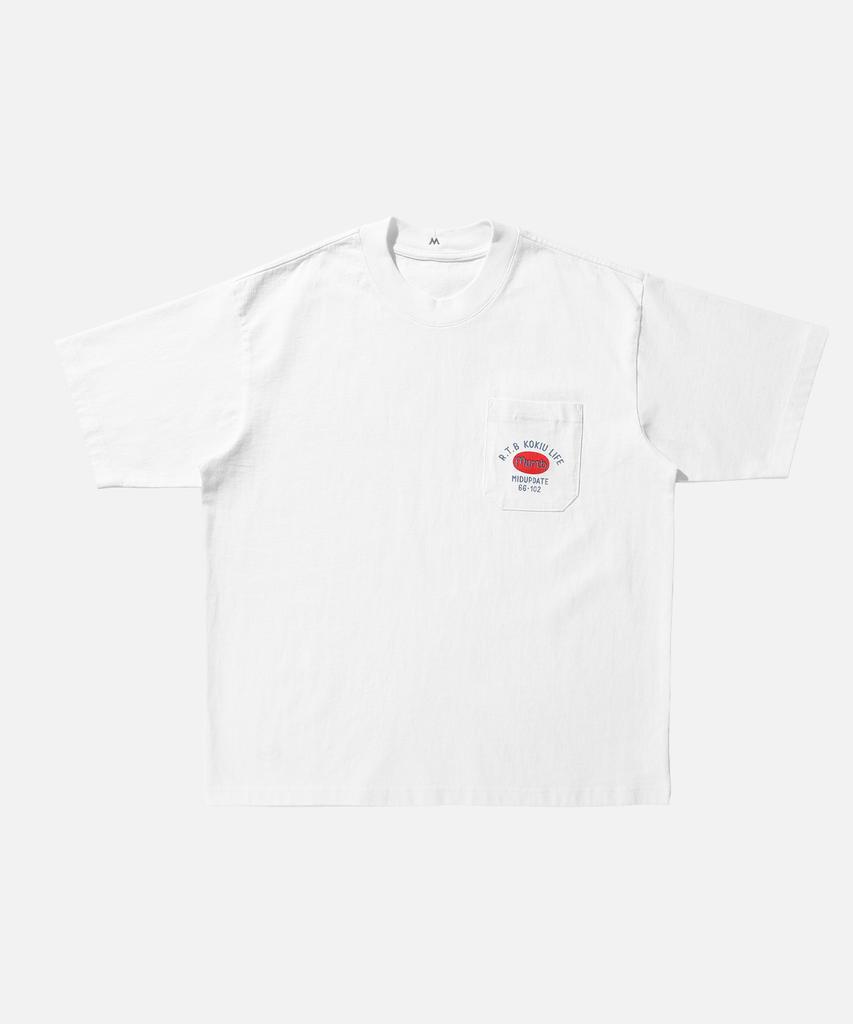 Mideueobdeiteu Mud Pocket Print T Shirts White