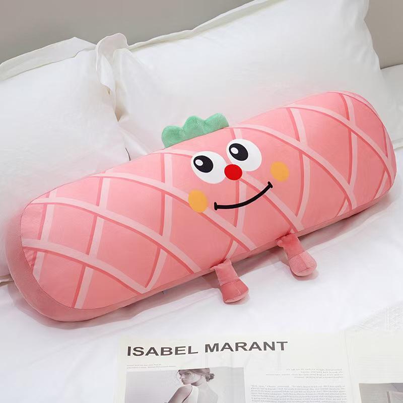 Cute Long Pillow Girls Sleeping Throw Pillow Side Sleeping Legs Special Bed Pregnant Women's Pillow Bedroom Bedside Cushion