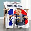 Mbappe 275 Personalisierbare Decke Gemütliche Personalisierbare Decke Bequem Geeignet für Sofa Strandstuhl Büro Ganzjahresnutzung