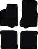 Černé sametové podlahové rohože pro: Seat Ibiza II hatchback (1993-2001)