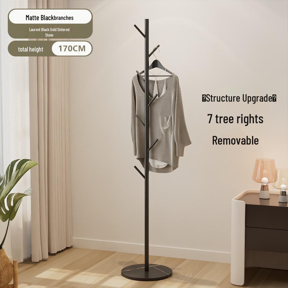 Luxury Metal Coat and Hat Stand with Rock Board for Bedroom or Entryway
