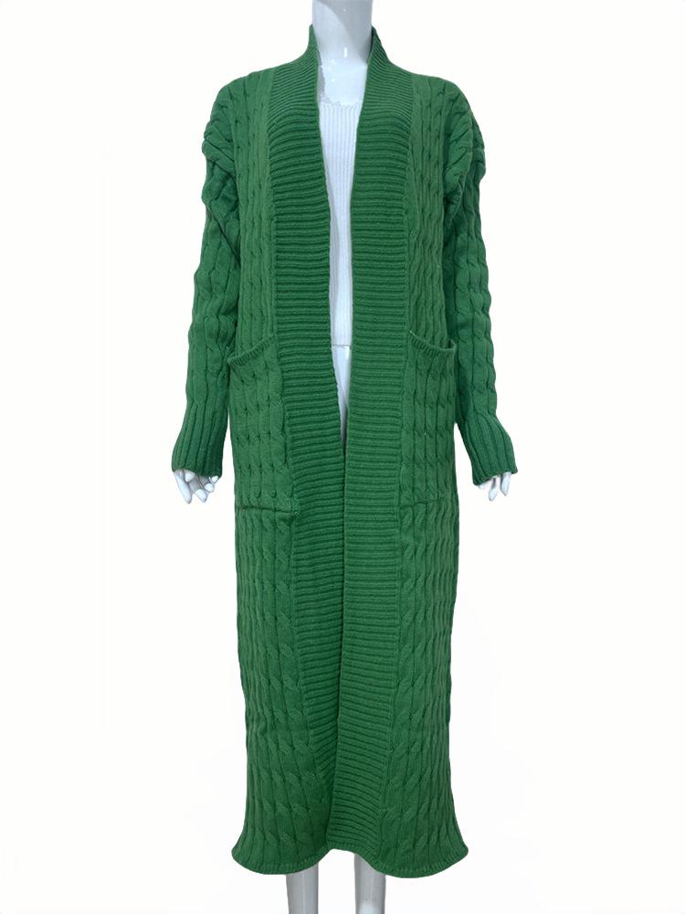 2025 Europäischer & Amerikanischer Damen Casual Langarm Übergröße Cardigan - Herbst/Winter Neuheiten