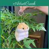 Chaveiro de Pelúcia de Hamster Miniatura Macio e Aconchegante Para Acessórios de Bolsa Fofos