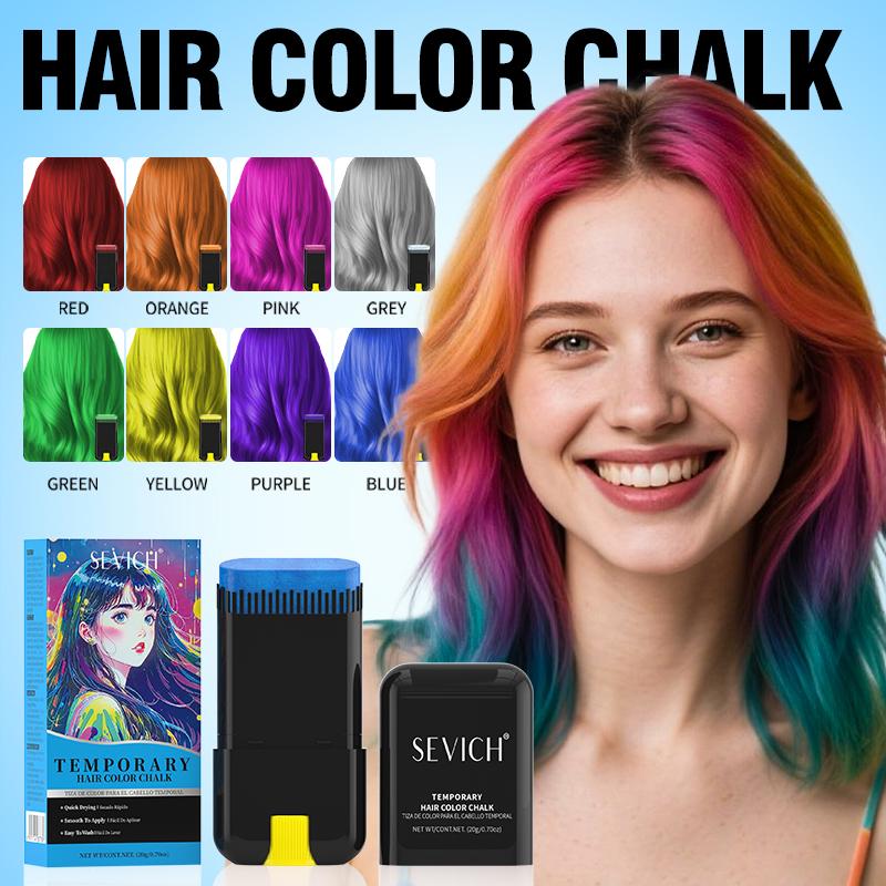 Bâton de coloration temporaire pour cheveux SEVICH Fashion DIY Crayon de coloration capillaire à usage unique et longue durée Craie de couleur pour cheveux Cire colorante pour cheveux Cire coiffante 20G