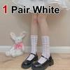 1/3 Pairs Women Knee Length Flower Bud Stockings Fashionable Hollow Out Design Summer Breathable Comfortable Casual Long Socks