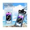 (Black) Waterproof Phone Pouch Underwater Case Cover Universal Dry Bag Mobile Dive