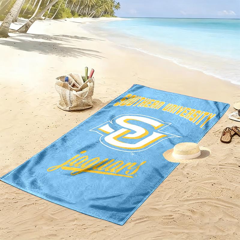 Southern Jaguars Print Beach Towel, Large Soft Quick Dry Towel for Beach Camping Swimming